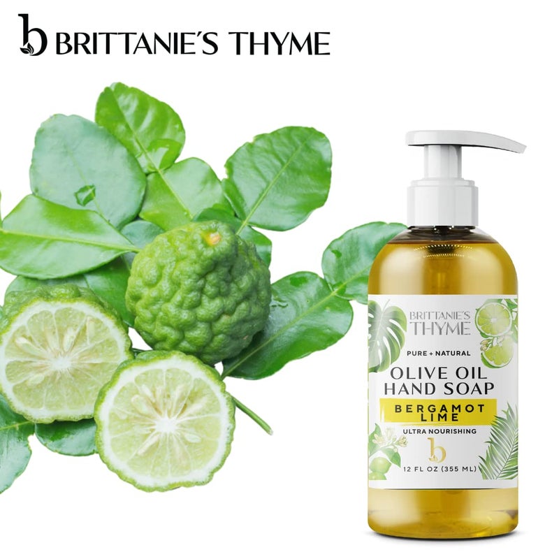 Brittanie's Thyme Brittanieâ€™s Pure Castile Liquid Soap Refill, Bergamot Lime, 16 Ounce | Dish Soap, Hair & Body, Home, Gentle and Pure, Made with Natural Luxurious Oils, Vegan & Gluten Free Non-GMO - Image 3
